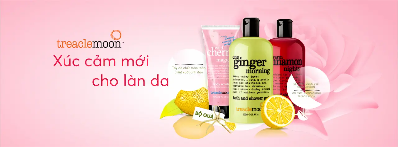 Gel tắm Treaclemoon Là 1 Lựa Chọn Hàng Đầu Của Những Quý Cô Ngọt Ngào, Chiết Xuất Dâu Tây Với Thành Phần Chính Là Dâu Tây Giàu Dưỡng Chất Giúp Dưỡng Da Trơn Mượt, Mềm Mịn.