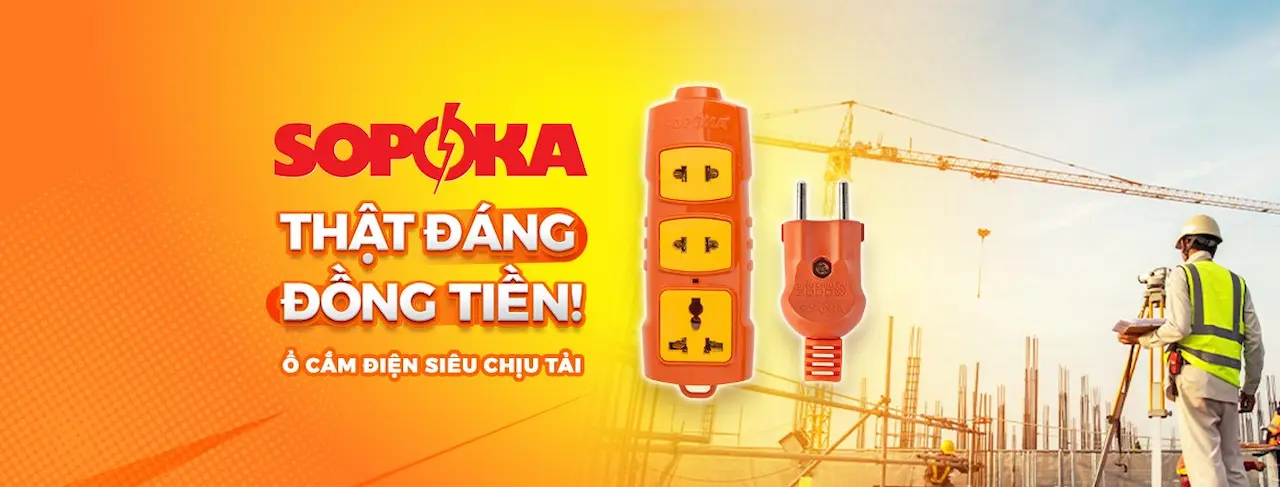 Sopoka Là 1 Thương Hiệu Thiết Bị & Khí Cụ Điện Khả Năng Chịu Tải Cao, Bền Bỉ Và Chịu Nhiệt An Toàn. 