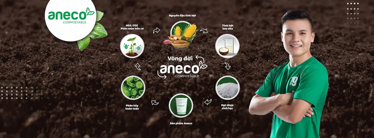 AnEco 1 Sản Phẩm Sinh Học Phân Hủy Hoàn Toàn, Thân Thiện Với Môi Trường Là Giải Pháp Giảm Thiểu Rác Thải Nhựa, Của Tập Đoàn An Phát Holdings