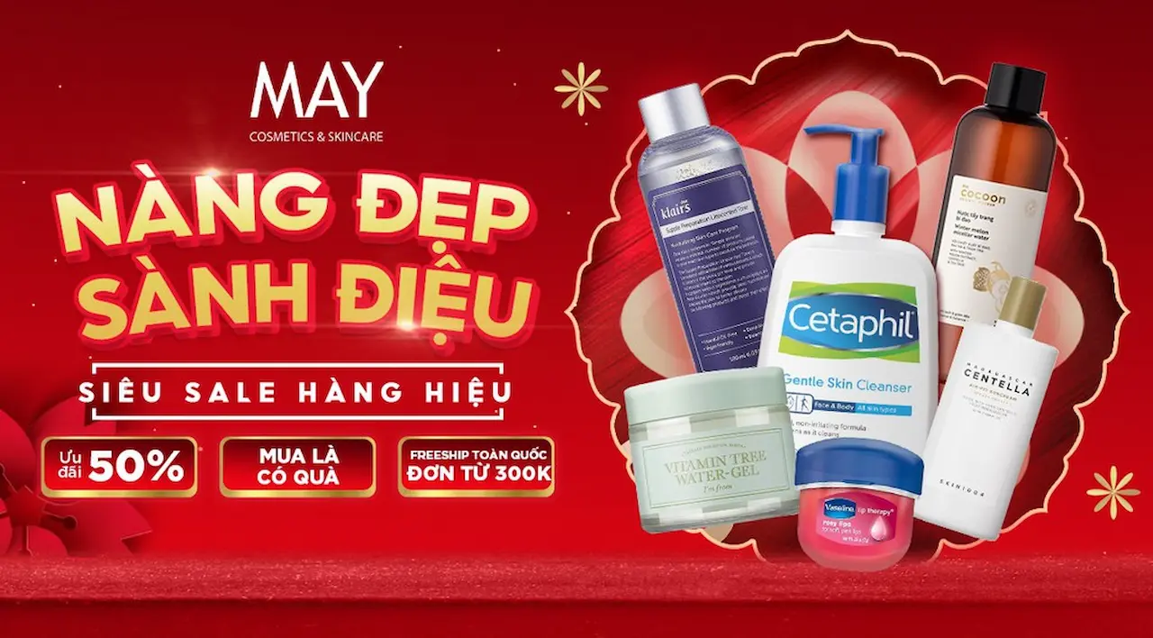 May Beauty Mart Là Nơi Dành Cho Các Tín Đồ Đam Mê Các Sản Phẩm Dưỡng Da & Trang Điểm Được Xách Tay Trực Tiếp Từ Các Store Của Mỹ Và Nhật! 100% Khách Hàng An Tâm Về Chất Lượng Sản Phẩm!