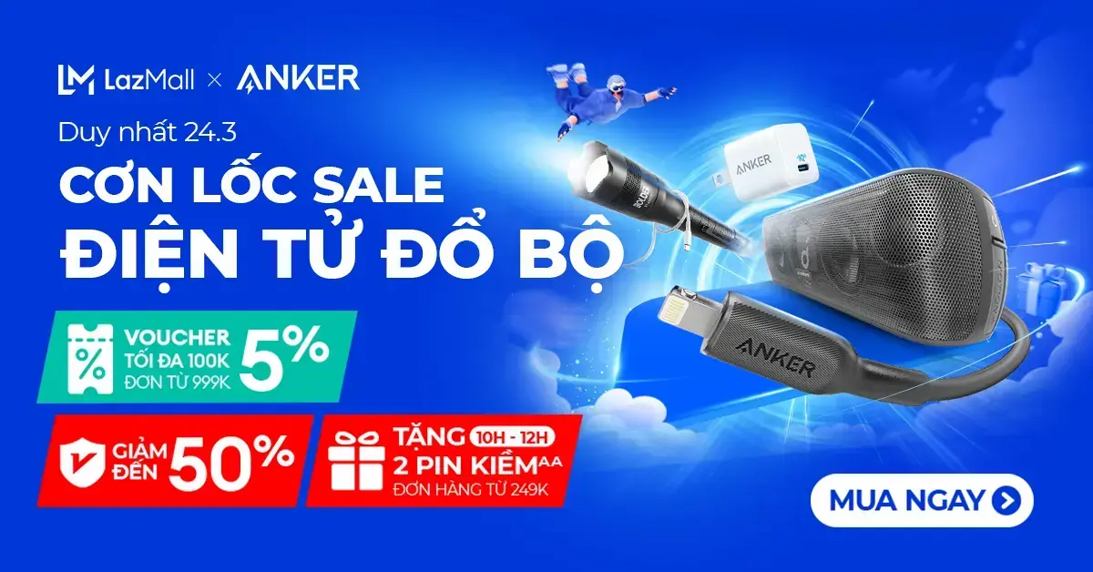 Sạc Anker 311 Gen 2 30w 1 Cổng Usb-c Piq 3.0 Tương Thích Pd - A2639 - Hỗ Trợ Sạc Nhanh Tối Đa 27w Cho Iphone 14 Series - Giá Gốc 500.000đ Giảm Chỉ Còn 319.000đ.