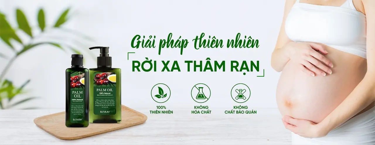 Sử Dụng Tinh Dầu Cọ Bemum Từ Những Tháng Đầu Tiên Của Thai Kỳ, Đến Giờ 1 Da Dẻ Mẹ Minh Thi Vẫn Láng Mịn, Chưa Hề Thấy Thâm Rạn.