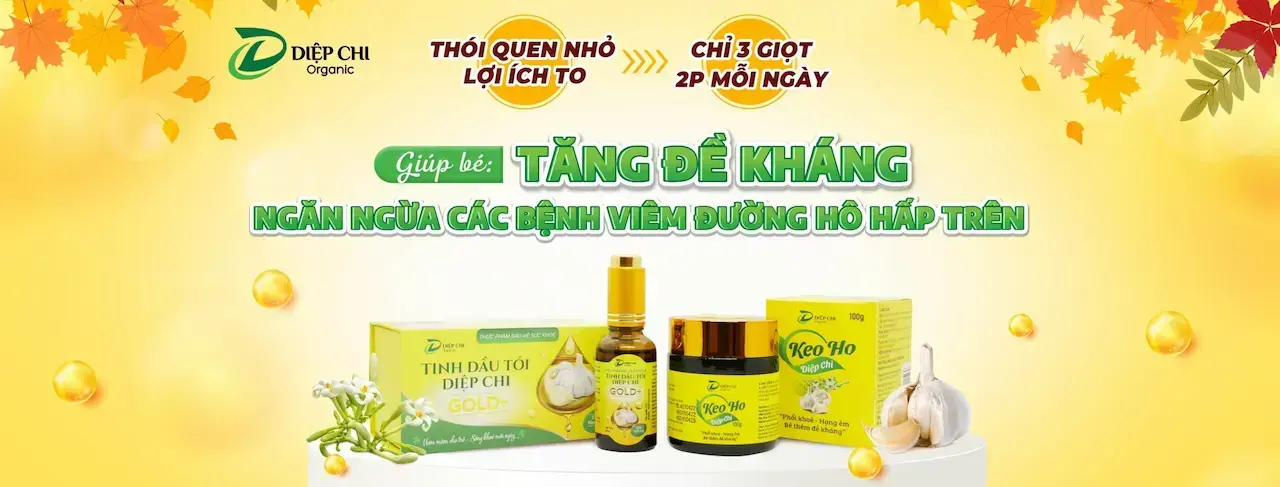 Với Tinh Dầu Tỏi Diệp Chi, Mẹ Chỉ Cần 5p Và 2k Mỗi Ngày Để Con Có Được Sức Đề Kháng Tốt, Nâng Cao Hệ Miễn Dịch, Phòng Chống Ốm Bệnh, Hồi Phục Nhanh.