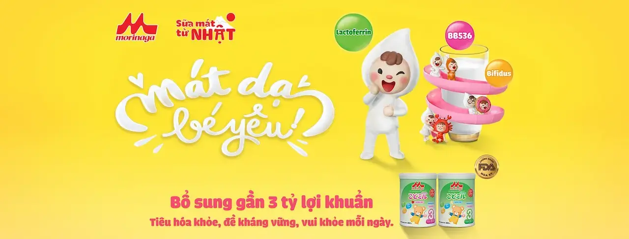 Morinaga Giúp Con Xây Dựng Hệ Tiêu Hóa Khỏe Mạnh, Sức Đề Kháng Vững Chắc Giúp Bé Luôn Vui Khỏe, Mẹ Không Phải Lo Âu Với Bộ Đôi Dũng Sĩ: Lactoferrin - Thành Phần Có Nhiều Trong Sữa Non, Và Gần 3 Tỷ Lợi Khuẩn Bb536/100mg,