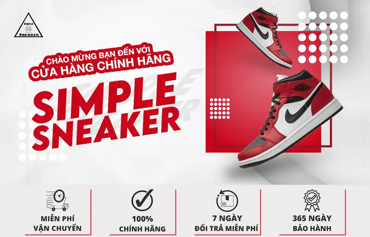 Với Uy Tín Hơn 5 Năm Simple Sneaker Tự Tin Mang Đến Quý Khách Những Sản Phẩm Chất Lượng Cũng Như Dịch Vụ Tốt Nhất.